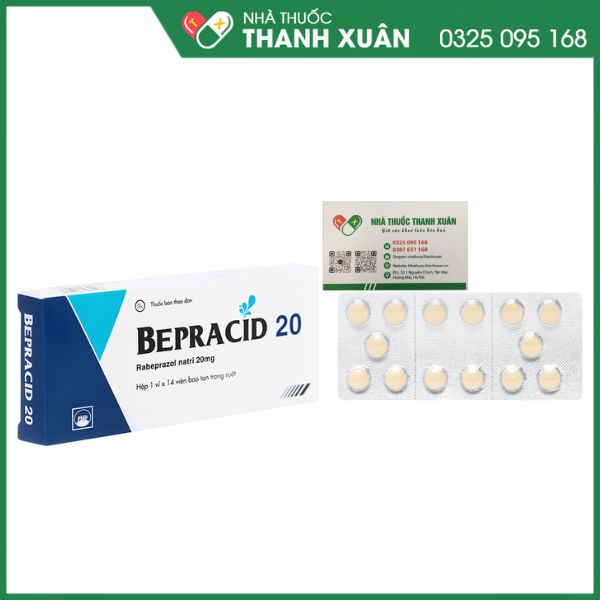 Bepracid 20 - Thuốc điều trị viêm loét dạ dày, tá tràng